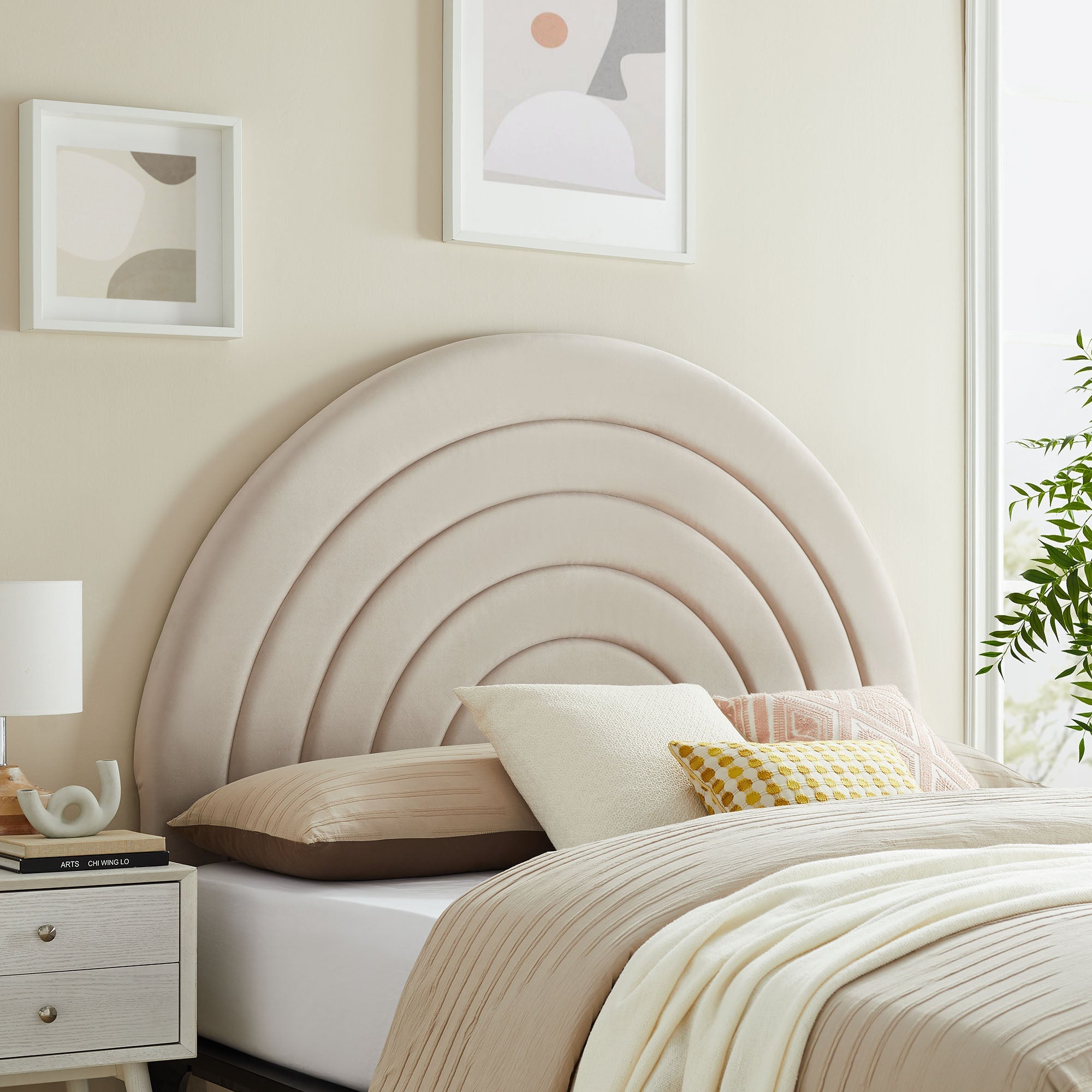 Solana Arched Performance Velvet King Headboard by Modway