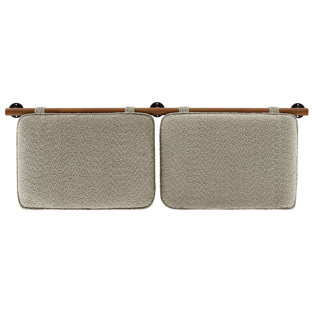 Anela Wall-Mounted Chenille Upholstered Queen Headboard by Modway