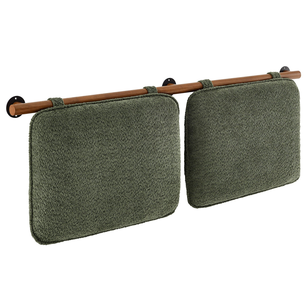 Anela Wall-Mounted Chenille Upholstered King Size Headboard by Modway
