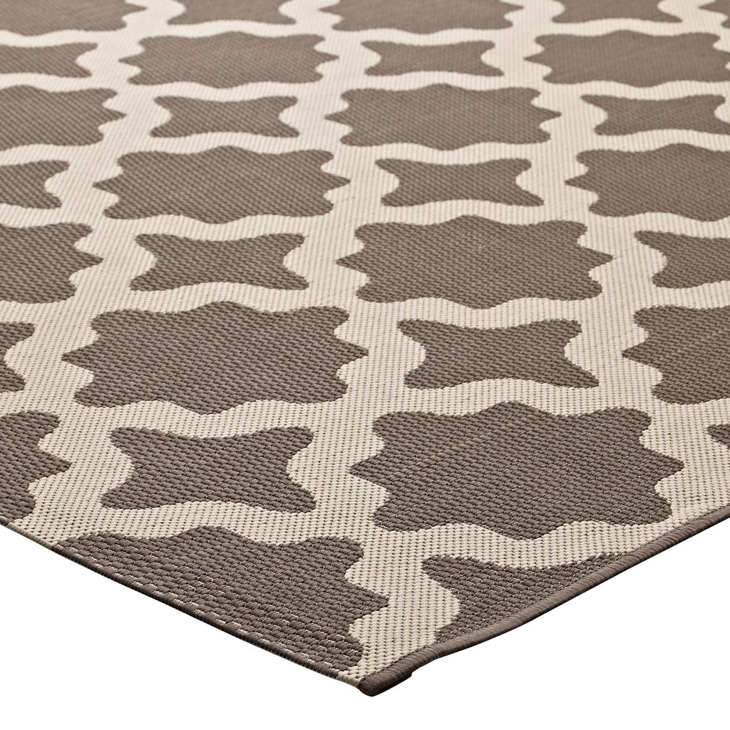 Cerelia Moroccan Trellis Indoor and Outdoor 9x12 Area Rug by Modway