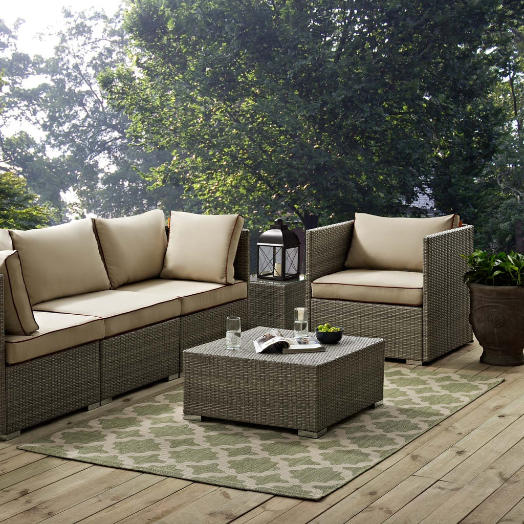 Cerelia Moroccan Trellis Indoor and Outdoor 4x6 Area Rug by Modway