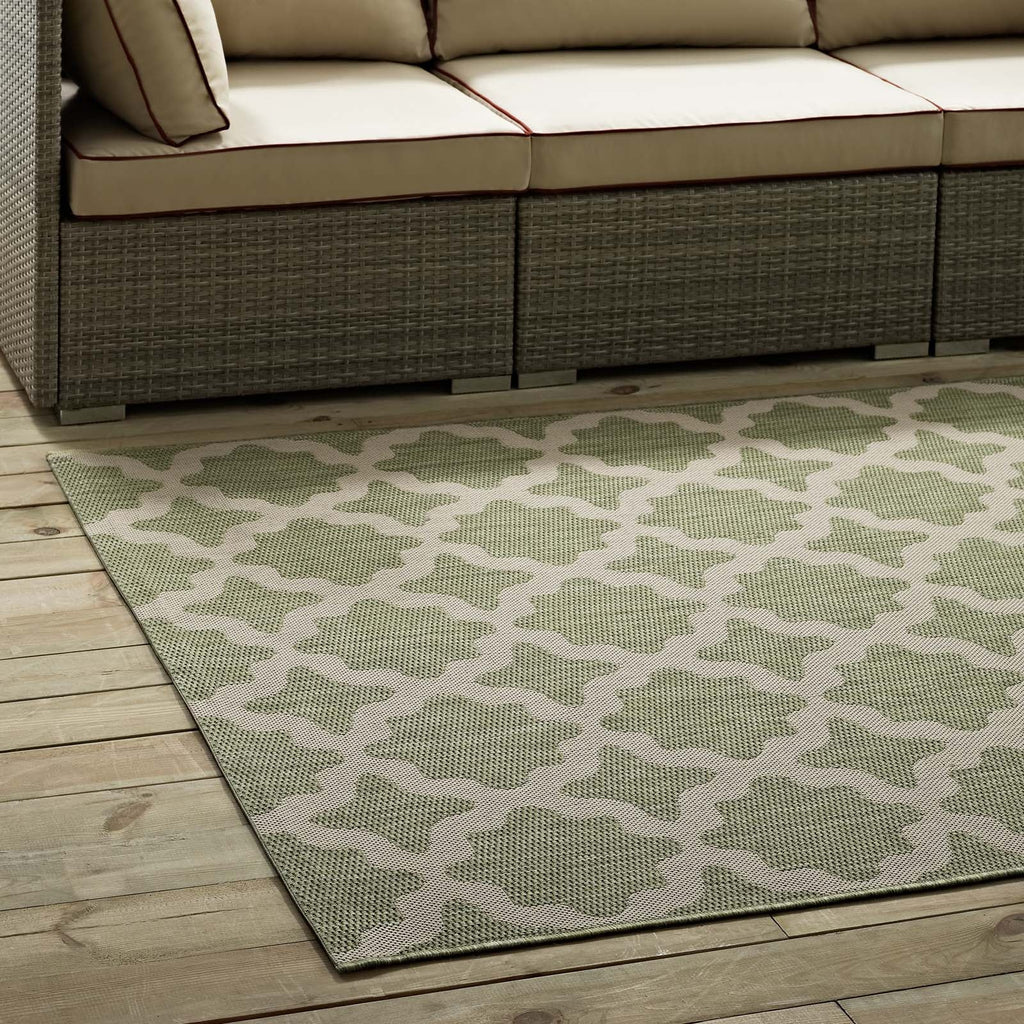 Cerelia Moroccan Trellis Indoor and Outdoor 9x12 Area Rug by Modway