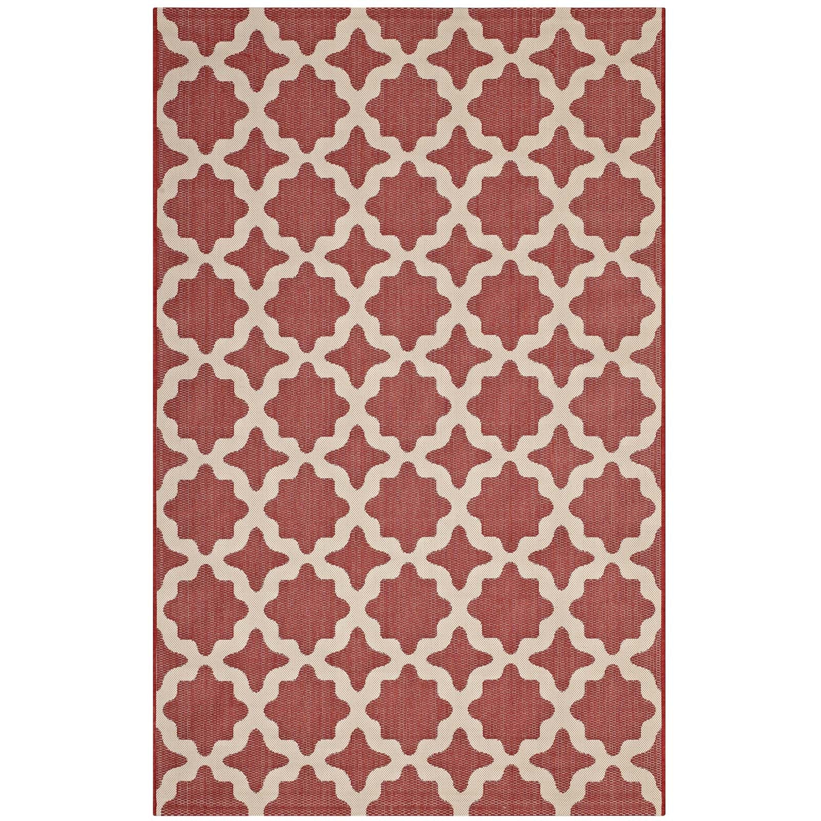 Cerelia Moroccan Trellis Indoor and Outdoor 9x12 Area Rug by Modway