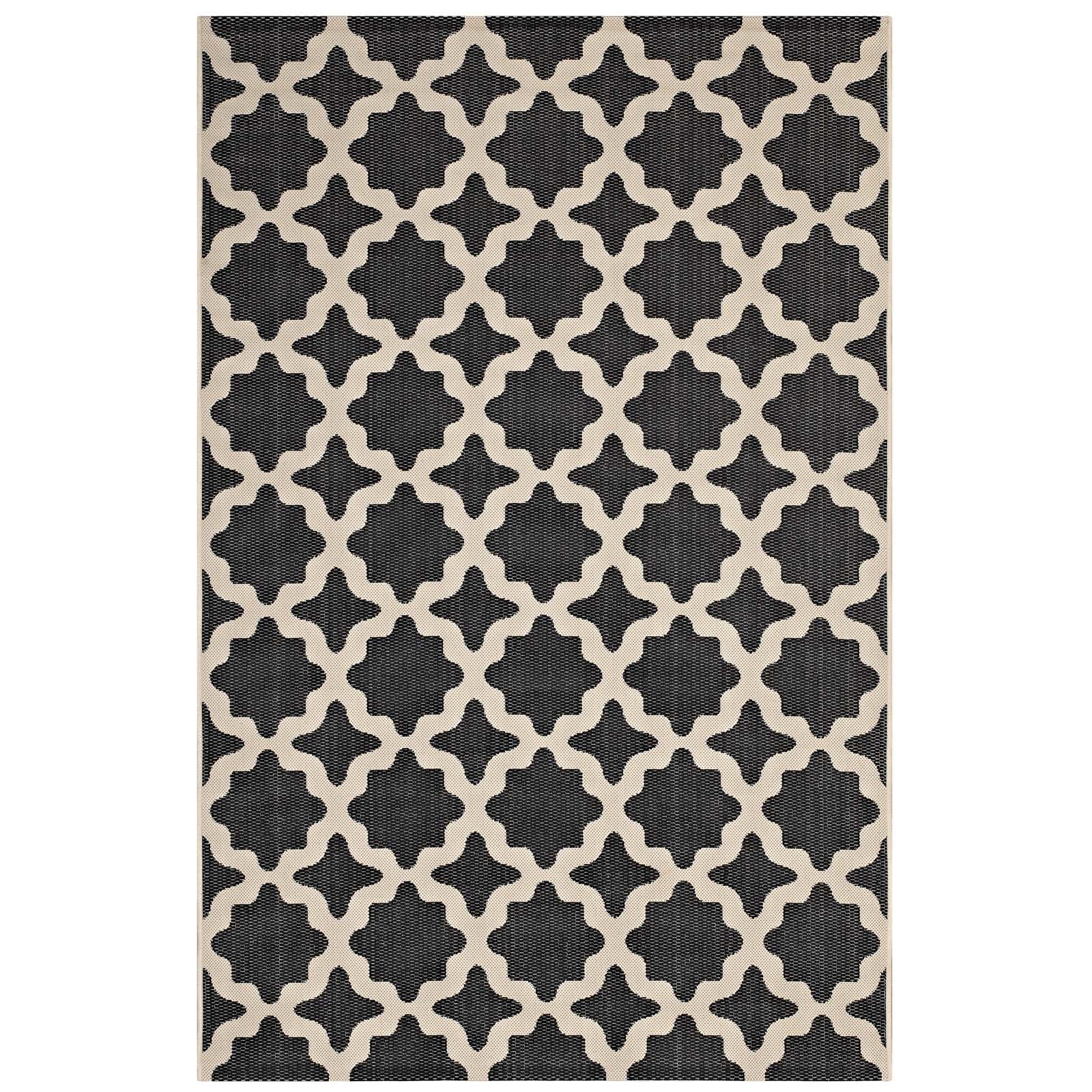 Cerelia Moroccan Trellis Indoor and Outdoor 9x12 Area Rug by Modway