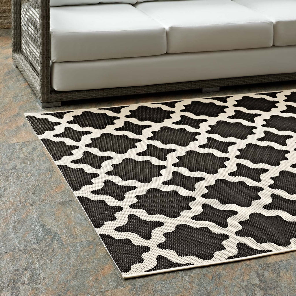 Cerelia Moroccan Trellis Indoor and Outdoor 9x12 Area Rug by Modway