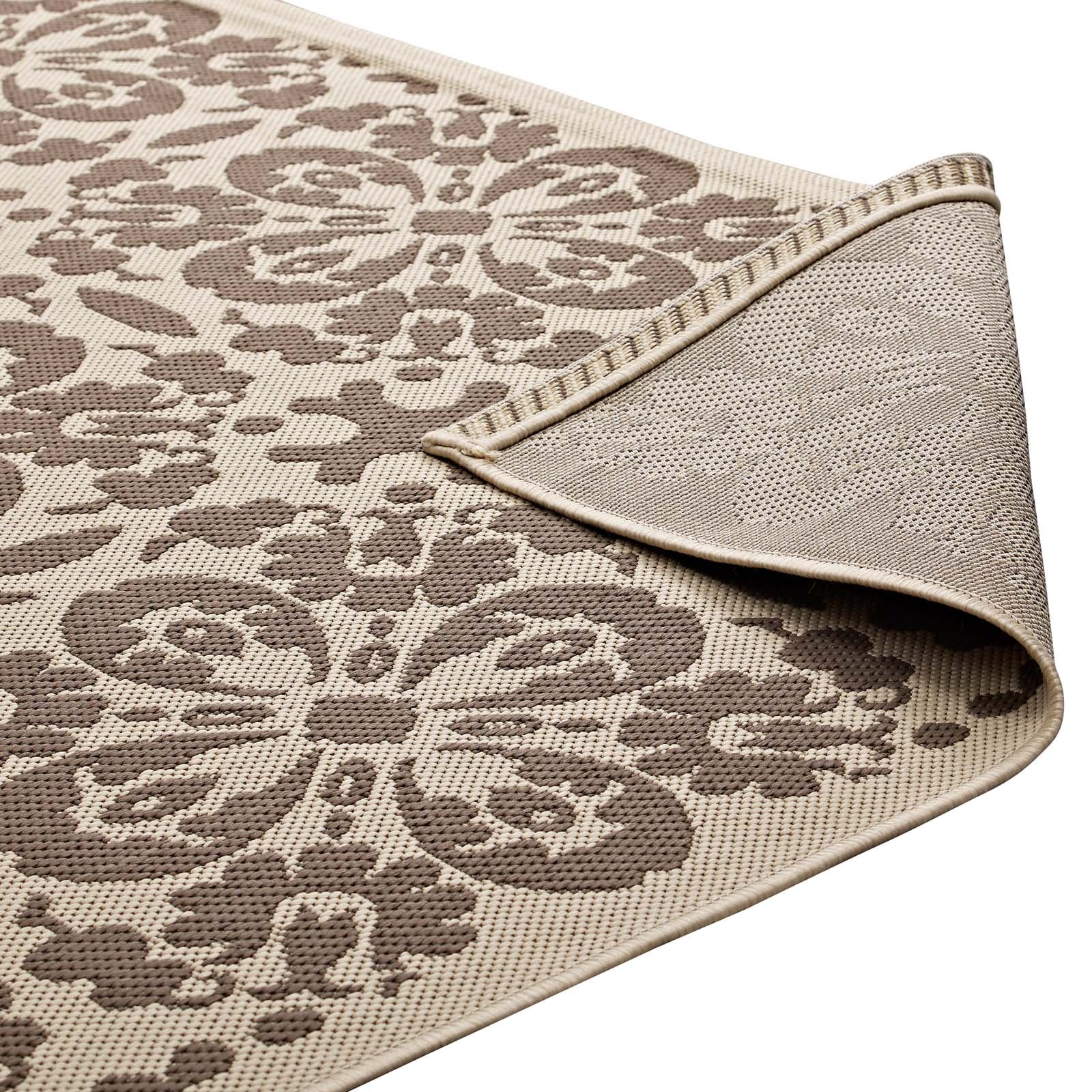 Ariana Vintage Floral Trellis Indoor and Outdoor 9x12 Area Rug by Modway