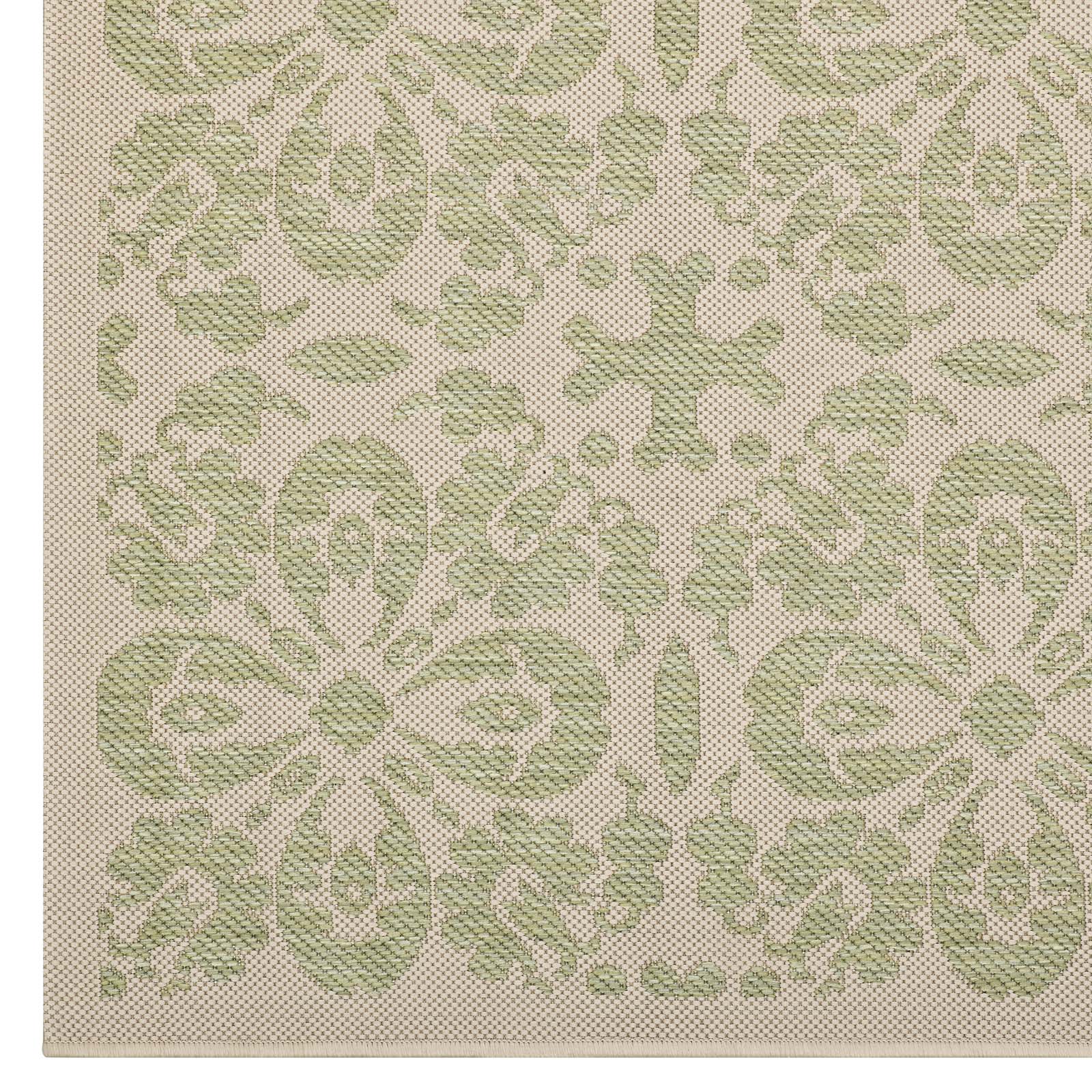 Ariana Vintage Floral Trellis Indoor and Outdoor 9x12 Area Rug by Modway