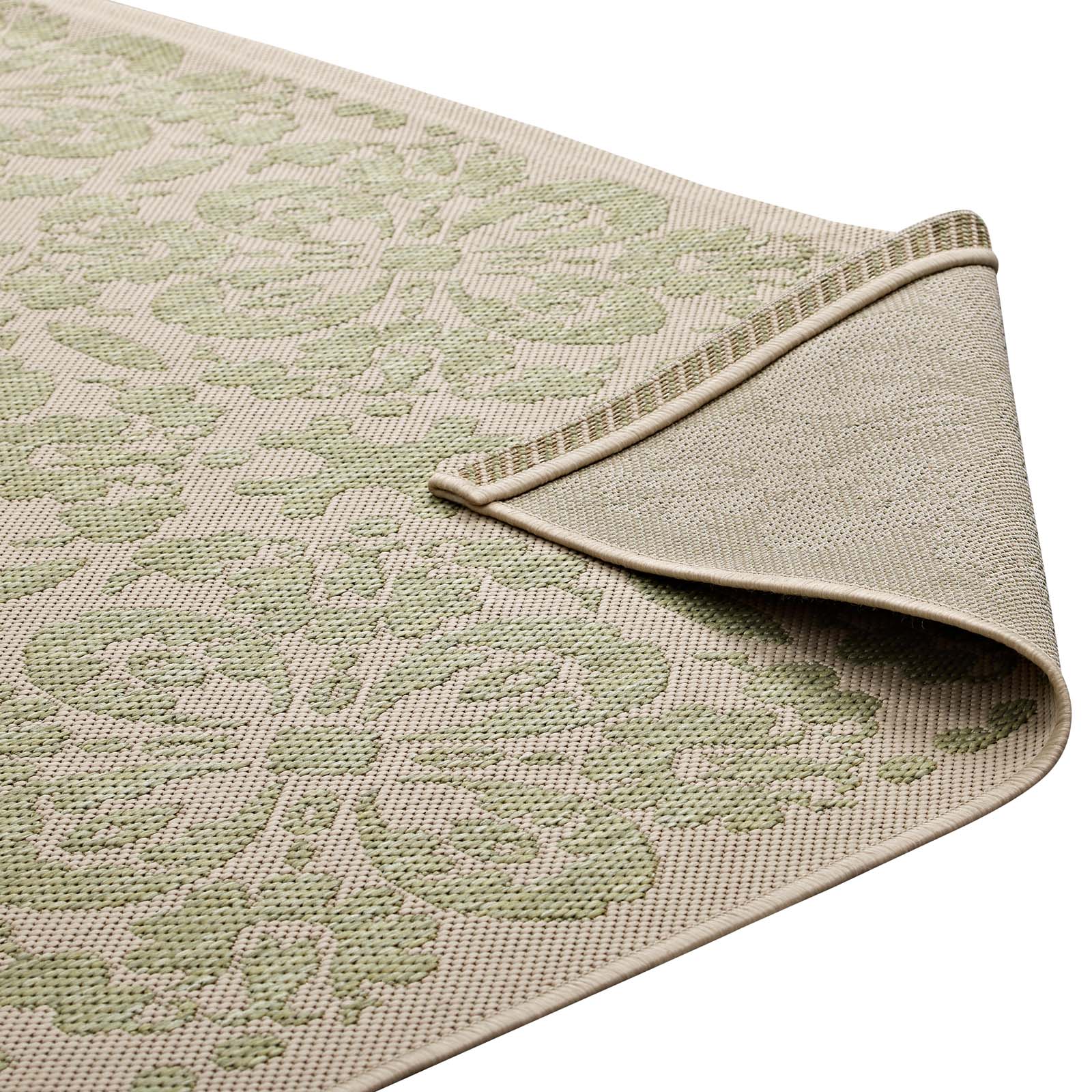 Ariana Vintage Floral Trellis Indoor and Outdoor 9x12 Area Rug by Modway