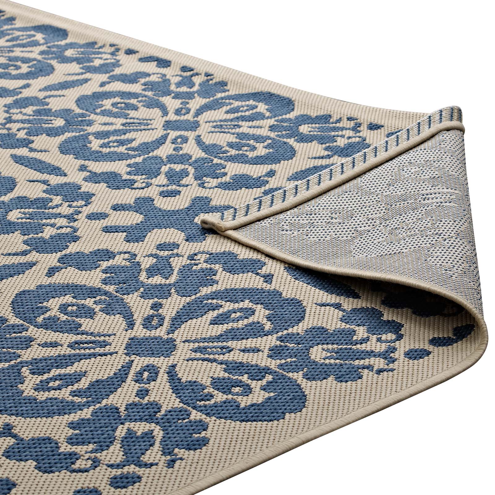Ariana Vintage Floral Trellis Indoor and Outdoor 4x6 Area Rug by Modway