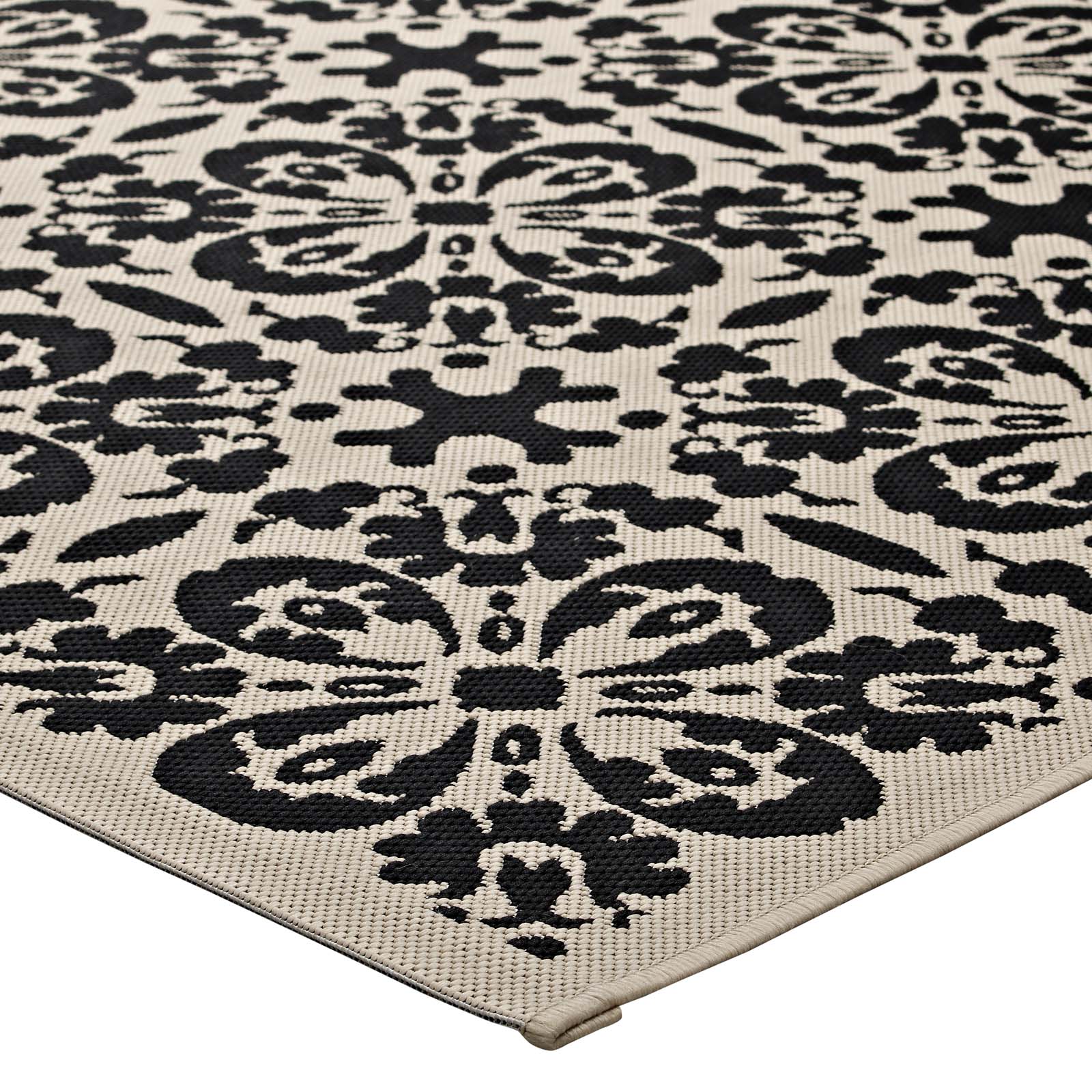 Ariana Vintage Floral Trellis Indoor and Outdoor 4x6 Area Rug by Modway