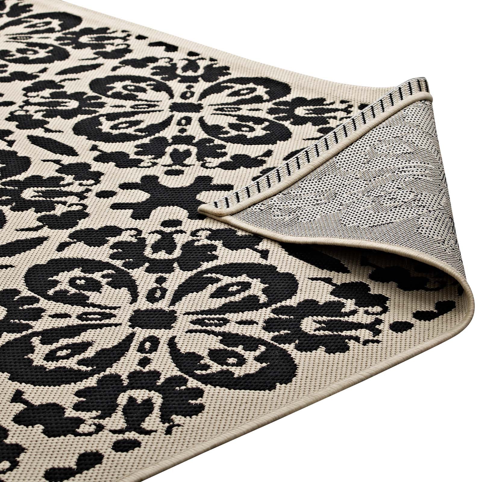 Ariana Vintage Floral Trellis Indoor and Outdoor 4x6 Area Rug by Modway