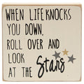 Farmhouse Colors Look at the Stars Square Block 2 Asstd. (Pack of 4)