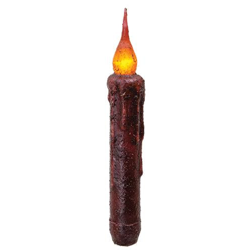Burgundy Twisting Timer Taper (Pack of 2)