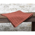Packsville Rose Table Square 34" Cranberry & Tan